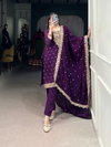 Purple Colour Top With Bottom Dupatta Ethnic Dress Wholesale Price In Surat NNK3035 